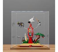 Vitrina acrílica para Le-go 21355 Knowledge is Power Model, caja expositora a prueba de polvo (solo caja de exhibición) (estilo B 3 mm)