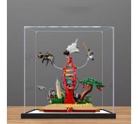 Vitrina acrílica para Le-go 21355 Knowledge is Power Model, caja expositora a prueba de polvo (solo caja de exhibición) (StyleC 3 mm)