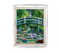 Vitrina acrílica para Le-go 31220 Monet's Bridge sobre los nenúfares, caja expositora a prueba de polvo (solo caja expositora)