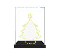 Vitrina acrílica para Le-go 41843 modelo de árbol de Navidad familiar, caja expositora a prueba de polvo (solo caja de exhibición) (2 mm)