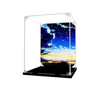 Vitrina acrílica para Le-go 43232 modelo Flying Over London, caja expositora a prueba de polvo (solo caja expositora) (fondo estilo A, 3 mm)