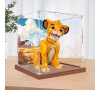 Vitrina acrílica para Le-go 43247 modelo de león, caja expositora a prueba de polvo (solo caja expositora) (fondo de 3 mm)