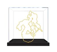 Vitrina acrílica para Le-go 76343 modelo de guerra blindada, caja expositora a prueba de polvo (solo caja de exhibición) (2 mm)