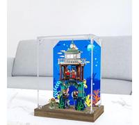 Vitrina acrílica para Le-go 76420 modelo de torneo Triwizard, caja expositora a prueba de polvo (solo caja de exhibición) (fondo estilo B de 3 mm)