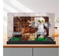 Vitrina acrílica para Le-go 76425 Ligustrum Road Owl Model, caja expositora a prueba de polvo (solo caja expositora) (fondo estilo A, 3 mm)