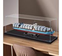 Vitrina acrílica para Lego 10241 Maersk Cargo Ship, caja a prueba de polvo, caja de almacenamiento, caja transparente, caja de exhibición compatible con Lego 10241 (solo funda, sin modelo) (3 mm)