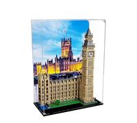 Vitrina acrílica para Lego 10253 Big Ben, modelo London, caja expositora a prueba de polvo de 3 mm, vitrina compatible con Lego 10253 (modelo no incluido) (fondo 3 mm B)