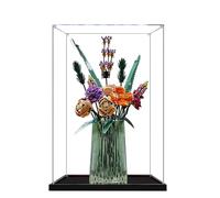Vitrina acrílica para Lego 10280 modelo de ramo de flores preservadas, caja expositora de 3 mm a prueba de polvo, vitrina compatible con Lego 10280 (modelo no incluido) (transparente 2 mm)