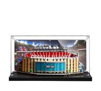 Vitrina acrílica para Lego 10284 Camp NOU, caja expositora de 3 mm a prueba de polvo, vitrina compatible con Lego 10284 (modelo no incluido) (fondo 3 mm A)