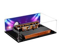 Vitrina acrílica para Lego 10306 Ata*ri 2600 Spielk*onsole, caja expositora a prueba de polvo, caja de almacenamiento, caja transparente, caja expositora, 60 x 40 x 18 cm (sin modelo) (fondo D)