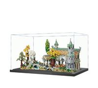 Vitrina acrílica para Lego 10316 El Señor de los Anillos Rivendell Castle Building Set, caja transparente a prueba de polvo, solo vitrina, caja expositora compatible con Lego 10316 (3 mm)