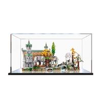 Vitrina acrílica para Lego 10316 Rivendell Castle, caja a prueba de polvo, caja de almacenamiento, caja transparente, caja expositora compatible con Lego 10316 (solo funda, sin modelo)
