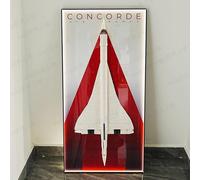 Vitrina acrílica para Lego 10318 Concorde Airbus, paneles de pared, marcos de fotos montados en la pared, fondos, compatible con 10318 (modelo no incluido) (LED con luz)