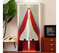 Vitrina acrílica para Lego 10318 Concorde, paneles de pared, marcos de fotos montados en la pared, fondos, compatible con 10318 (modelo no incluido)