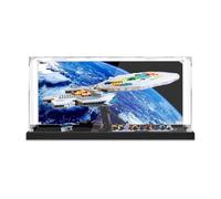 Vitrina acrílica para Lego 10356 Star Trek nave espacial Enterprise, caja transparente a prueba de polvo, solo vitrina, vitrina compatible con Lego 10356