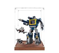 Vitrina acrílica para Lego 10358 modelo Soundwave, caja de exhibición a prueba de polvo, caja de almacenamiento, caja transparente, caja de exhibición compatible con Lego 10358 (solo funda, sin modelo