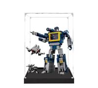 Vitrina acrílica para Lego 10358 modelo Soundwave, caja de exhibición a prueba de polvo, caja de almacenamiento, caja transparente, caja de exhibición compatible con Lego 10358 (solo funda, sin modelo