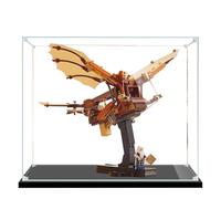 Vitrina acrílica para Lego 10363 Da Vinci's Aircraft Building, vitrina transparente, a prueba de polvo, compatible con Lego 10363 (solo vitrina) (transparente)