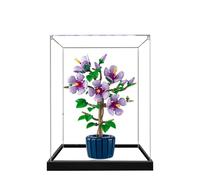 Vitrina acrílica para Lego 10372 modelo de flores de hibisco, caja de exhibición a prueba de polvo, caja de almacenamiento, caja transparente, caja de exhibición compatible con Lego 10372 (solo funda