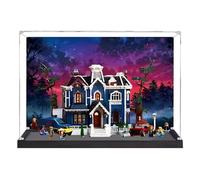 Vitrina acrílica para Lego 11370 Stranger Things: The Creel House, caja a prueba de polvo, caja de almacenamiento, caja transparente, caja expositora compatible con 11370 (solo caja) (spray trasero A)