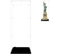 Vitrina acrílica para Lego 21042 Vitrina transparente a prueba de polvo para (Estatua de la libertad) (El modelo de bloque de construcción NO está incluido)(3MM)