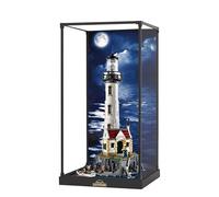 Vitrina acrílica para Lego 21335 modelo de faro, caja expositora a prueba de polvo de 3 mm, vitrina compatible con Lego 21335 (modelo no incluido)