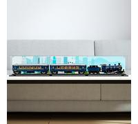 Vitrina acrílica para Lego 21344 Orient Express, pantalla de coleccionista definitiva, resistente al polvo y al agua, compatible con modelos Lego 21344 (solo funda) (fondo)