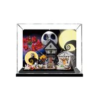 Vitrina acrílica para Lego 21351 The Nightmare Before Christmas, caja a prueba de polvo, caja de almacenamiento, caja transparente, caja expositora compatible con Lego 21351 (solo funda, sin modelo)