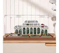 Vitrina acrílica para Lego 21353 Wonderful Botanical Garden, caja a prueba de polvo, caja de almacenamiento, caja transparente, caja de exhibición compatible con 21353 (solo caja) (base de madera de 2