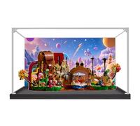 Vitrina acrílica para Lego 21360 Chocolate Factory, caja a prueba de polvo, caja de almacenamiento, caja transparente, caja expositora compatible con 21360 (solo caja) (fondo de 3 mm)