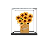 Vitrina acrílica para Lego 40524 Girasol - a prueba de polvo con protección UV, ajuste personalizado para el modelo Lego 40524 - Edición de coleccionista (modelo no incluido) (base de espejo + 2 mm)