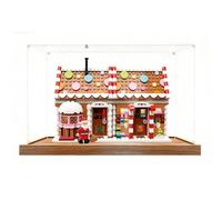 Vitrina acrílica para Lego 40809 Holiday Gingerbread House, caja a prueba de polvo, caja de almacenamiento, caja transparente, caja expositora compatible con 40809 (solo caja) (base de madera de 3 mm)