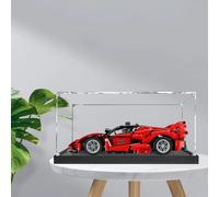 Vitrina acrílica para Lego 42212 Ferrari FX*XK, caja expositora a prueba de polvo, caja de almacenamiento, caja transparente, caja expositora, 40 x 18 x 15 cm (sin modelo) (3 mm)