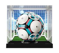 Vitrina acrílica para Lego 43019 FIFA World Cup Balón de Fútbol, caja a prueba de polvo, caja de almacenamiento, caja transparente, caja expositora compatible con 43019 (solo caja) (fondo)