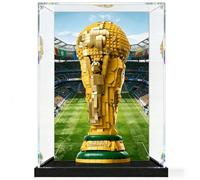 Vitrina acrílica para Lego 43020 Copa Mundial de la FIFA Caja de almacenamiento Caja de almacenamiento transparente Caja de visualización compatible con Lego 43020 (solo funda, no modelo) (fondo B)