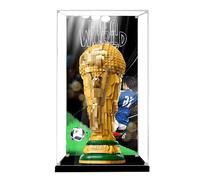 Vitrina acrílica para Lego 43020 World Cup Trophy Model, caja a prueba de polvo, caja de almacenamiento, caja transparente, caja expositora compatible con 43020 (solo caja) (fondo C)