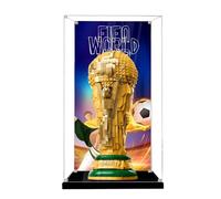 Vitrina acrílica para Lego 43020 World Cup Trophy Model, caja a prueba de polvo, caja de almacenamiento, caja transparente, caja expositora compatible con 43020 (solo caja) (fondo B)