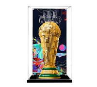 Vitrina acrílica para Lego 43020 World Cup Trophy Model, caja a prueba de polvo, caja de almacenamiento, caja transparente, caja expositora compatible con 43020 (solo caja) (fondo A)