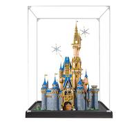 Vitrina acrílica para Lego 43222 modelo de castillo de Cenicienta, caja transparente a prueba de polvo, compatible con kit Lego 43222 (modelo no incluido) (2 mm)