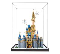 Vitrina acrílica para Lego 43222 modelo de castillo de Cenicienta, caja transparente a prueba de polvo, compatible con kit Lego 43222 (modelo no incluido) (especular 3 mm)