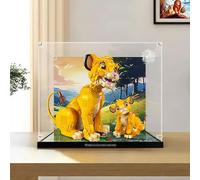 Vitrina acrílica para LEGO 43247 Lion King, caja de exhibición acrílica de 3 mm, coleccionables, a prueba de polvo, caja de exhibición transparente (solo caja de almacenamiento de 3 mm) (D)