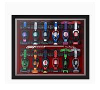 Vitrina acrílica para Lego 71049 F1 Mini Racing, vitrina transparente a prueba de polvo, vitrina de la colección de modelos (modelo no incluido) montado en la pared