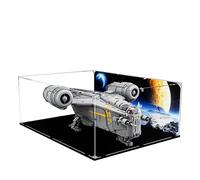 Vitrina acrílica para Lego 75331 modelo Razor Crown, caja expositora de 3 mm a prueba de polvo, vitrina compatible con Lego 75331 (modelo no incluido) (fondo base negra de 3 mm)
