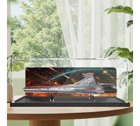 Vitrina acrílica para Lego 75367 UCS Destructor Estrellas de la clase Hunter, resistente al polvo, 110 x 60 x 35 cm, pantalla transparente con resistente a los arañazos, resistente al amarilleamiento