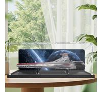 Vitrina acrílica para Lego 75367 UCS Star Destructor de la clase Hunter, resistente al polvo, 110 x 60 x 35 cm, pantalla transparente con resistente a los arañazos, resistente al amarilleamiento y