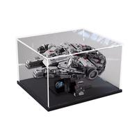 Vitrina acrílica para Lego 75375 Millennium Falcon, caja a prueba de polvo, caja de almacenamiento, caja transparente, caja de exhibición compatible con Lego 75375 (solo funda, sin modelo) (base