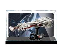 Vitrina acrílica para Lego 75376 Starship, caja de almacenamiento transparente a prueba de polvo, caja de exhibición compatible con 75377 (solo caja) (fondo de 3 mm A)