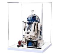 Vitrina acrílica para Lego 75379 R2-D2 Robot Building Set, vitrina transparente, vitrina a prueba de polvo compatible con Lego 75379 (solo vitrina) (transparente B)