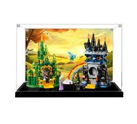 Vitrina acrílica para Lego 75689 Emerald City and Castle, caja a prueba de polvo, caja de almacenamiento, caja transparente, caja expositora compatible con 75689 (solo caja) (fondo B)