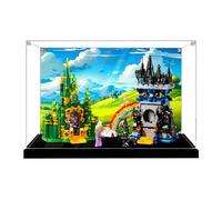 Vitrina acrílica para Lego 75689 Emerald City and Castle, caja a prueba de polvo, caja de almacenamiento, caja transparente, caja expositora compatible con 75689 (solo caja) (fondo C)